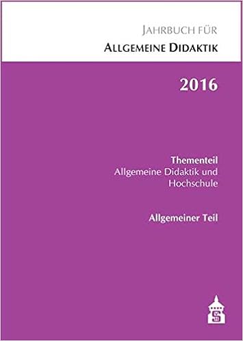 Jahrbuch Für Allgemeine Didaktik 2016 Thementeil -