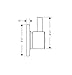 hansgrohe Ecostat Modern 1-Handle Diverter Valve Trim Only in Chrome, 04232000