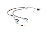 Rough Country - 89310S - Front Extended Stainless Steel Brake Lines for 4-6-inch Lifts for Ford: 80-96 Bronco 4WD, 80-83 F100 4WD, 80-96 F150 4WD