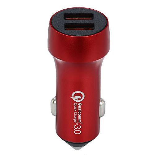 Car Charger,Double QC3.0 Dual USB Car Charger 2 Port 12-24V Cigarette Socket Lighter