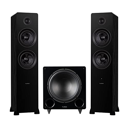 Fluance Ai81 Powered Floorstanding Tower Speakers And DB12 12" Low