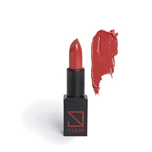 BRICK RED COLOR NATURAL LIPSTICK:#MLBB color Non-Toxic, Cruelty-free, gluten-free, paraben & lead free,fragrance-free, Korean beauty makeup by YULIP Gift from Nature LIPSTICK ANGRY ROSE...