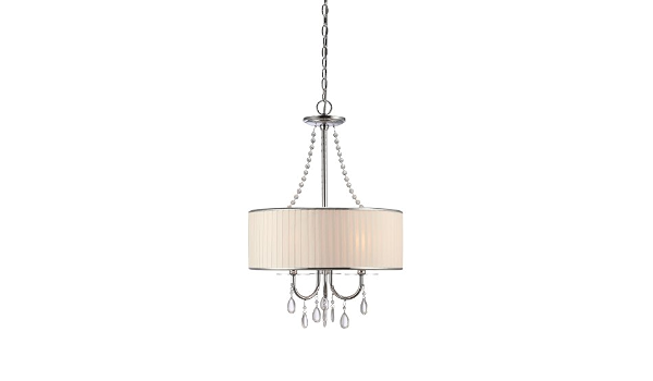 Clarissa Crystal Drum Pendant Lamp. 18 