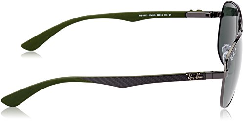 RayBan RB8313 Gunmetal Frame Polarized Green 61mm