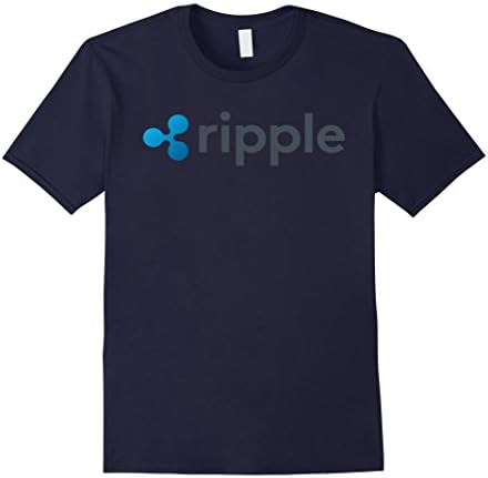 Mens Ripple Coin 2017 logo Tshirt  Large Navy