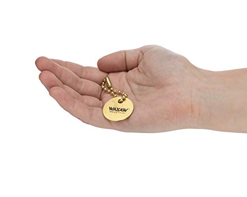 1.25" Solid Brass Stamping Tags (100 Pack) Industrial Grade 0.040" Blank Chits for Pipe Valves, Keys, Tool and Equipment Labeling | Made in USA