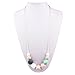 Teething Necklace For Mom To Wear Made From 100% Food Grade Silicone Non-Poisonous, Design In Elegant Colors With Exquisite Perfect For Giving As a Present