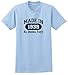 80th Birthday Decorations 80th Birthday Gift Made in 1945 All Original Parts T-Shirt Large Light Blue