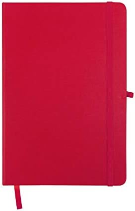 Bag of Small Things Diary Notebook PU Leather Hard Cover Size A6 (15 x 11 cm), Ruled Pages, 80 GSM, 185 Pages - Red