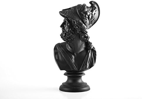 Black Sculpture Pericles Ceramic Plaster Bust // Trendy Decor for Modern Home // Housewarming gift // Free Shipping Worldwide