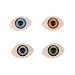 MagiDeal Oval Flat Back Plastic Eyes 6mm Iris for Porcelain or Reborn Dolls Making DIY Supplies Pack of 4 Pairs