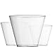 Clear Plastic Cups | 9 oz. 100 Pack | Hard Disposable Cups | Plastic Wine Cups | Plastic Cocktail Glasses | Plastic Drinking Cups | Small Plastic Party Punch Cups | Bulk Party Cup | Wedding Tumblers