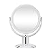 Gotofine 1X & 7X Magnifying Double Sided Makeup Mirror, Magnification Cosmetic Mirror with 360 Degree Rotation - Clear & Transparent