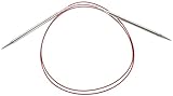 ChiaoGoo Red Lace Circular 47-inch (119cm) Stainless Steel Knitting Needle; Size US 1 (2.25mm) 7047-1