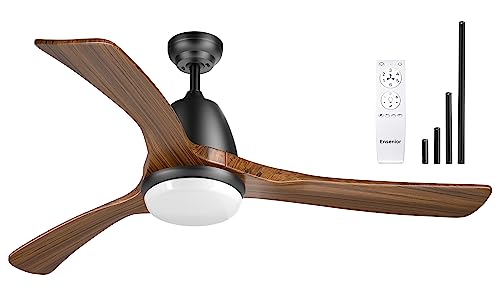 Ensenior 52’’ Wood Ceiling Fan with Light and