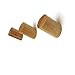 Natural Wooden Wall Hook Decorative Wall Mounted Hat Hanger, Minimalist Design and Stylish Coat Hooks, Hand-Made Towel and Robe Hook (Primary Color,Pack of 3)