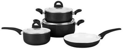 PL 7pc Alum Cookwr Set Blk