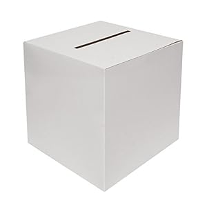 Image of White Wedding Card Boxes 30cms x 30cms x 30cms