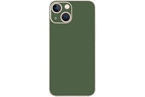 MightySkins Skin Compatible with Apple iPhone 13 Mini - Solid Olive | Protective, Durable, and Unique Vinyl Decal wrap Cover 