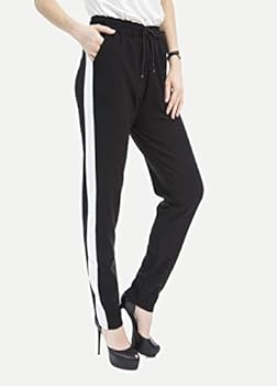 sporty trousers with side stripe