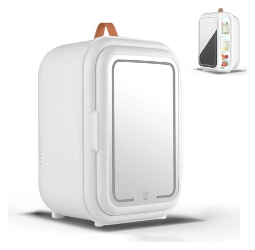 MoSumOn Mini Fridge,Skincare fridge, 9L Beauty Refrigerator Mini Makeup Fridges With LED Light Mirror Multifunction Mini Cosmetic Fridge