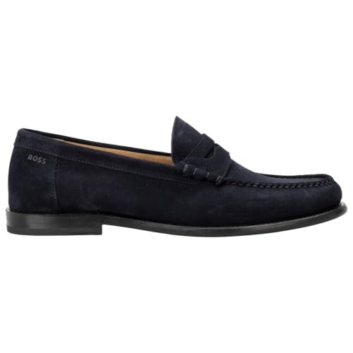 Boss Tevan_mocc_SD 10247967 01 Moccasins pour Homme, Bleu foncé, 44 EU
