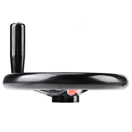 MLMLH Lathe Hand Wheel - 1pc Black 3-Spoke Plastic Hand Wheel with Revolving Handle for Milling Machine