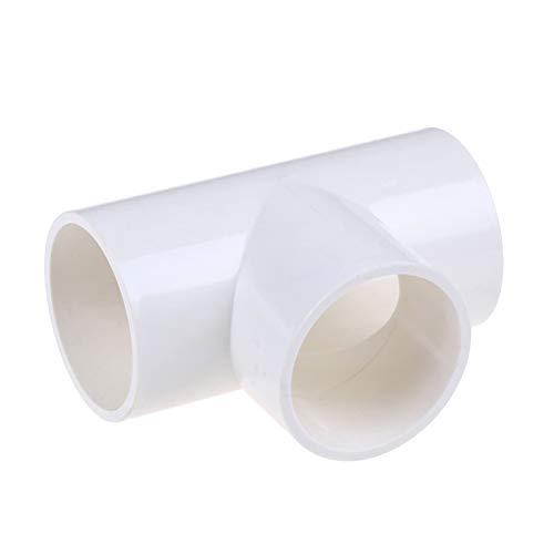 Ioffersuper 1Pc 3-Way PVC Water Pipe Tube Adapter Connectors 40mm-63mm Diameter (50mm)
