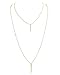 Sundear Layered Bar Necklace Multilayer Pendant Necklace for Women