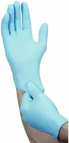 5 mil Nitrile Powder-Free Gloves 100 Pc Medium, Model: HARDY, Tools &amp; Hardware store