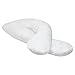 ZENY Pregnancy Pillow Maternity Belly Contoured Body U Shaped Extra Comfort Cuddler Comfort Body Support Pillow(White)