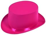 Satin Sleek Top Hat (pink) Party Accessory  (1 count)