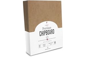 Lot de 100 feuilles d'aggloméré à 22 points de qualité supérieure, 21,6 x 27,9 cm, extra durables, large gamme d'utilisation 