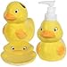 Kids Jungle Friends Stoneware Bathroom Accessories (Yellow Rubber Ducky duck) by Greenbriar