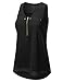 JJ Perfection Women's High-Low Multi-Layer Scoop Neck Zipper Tank Top