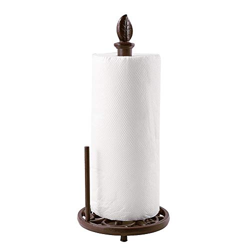 Vintage Metal Paper Towel Holder Cast Iron Roll Paper Towel Stand for