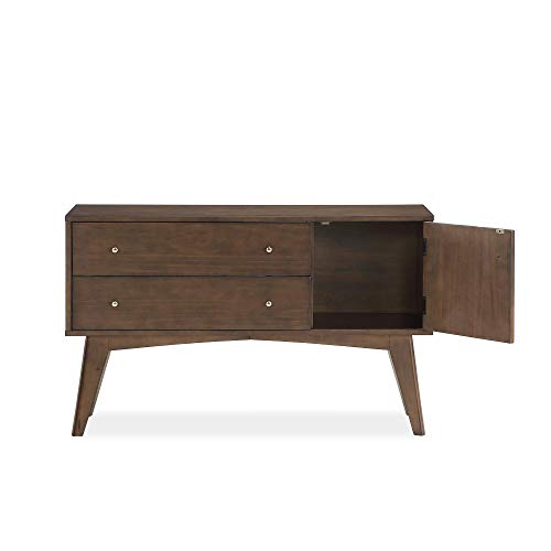 Novogratz Otis Console Table, Dark Walnut Pricepulse