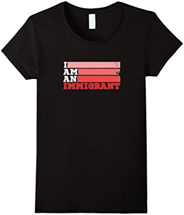 Women's I am an Immigrant T Shirt 2016 Medium Black