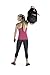 Hyperwear Fit RUCK Convertible Sandbag/Training Rucksack, 2400 cu. in, Black/Orange
