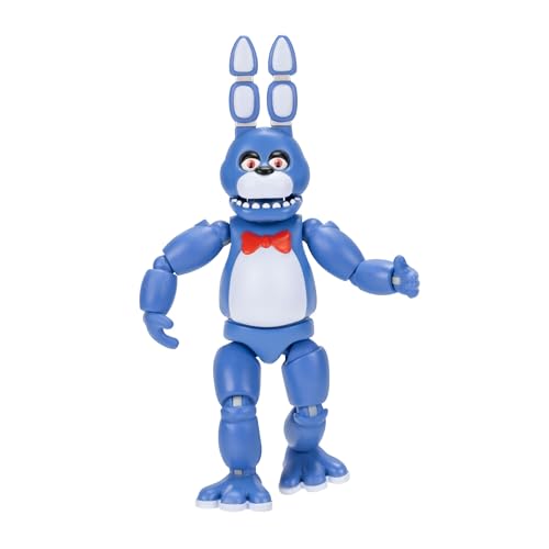 Five Nights at Freddys Classic Bonnie - 5-Inch Articulated Figure with Jumpscare Feature and Glow-In-The-Dark Eyes