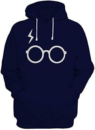 Being Desi Harry Potter Hoodie Sweatshirt: Harry Potter Glasses Hoodie Sweatshirt for Men and Women.