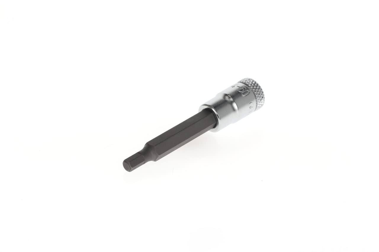 GEDORE Screwdriver bit Allen, Long, AF 4 mm, 1/4" 6.3 mm, Screwdriver bit socket, Tool, IN 20 L4-60