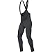 GORE BIKE WEAR Men’s Long Warm Soft Shell Cycling Tights with Braces, Seat-padding, GORE WINDSTOPPER, WS SO, Bibtights+, Size S, Black, WWELMP