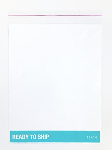 READY TO SHIP Clear Self Seal Poly Bags 1.5 Mil I Size Choices: 6x9 8x10 9x12 11X14 14X20 I Suffocation Warning In 9 Language for USA and International Seller I Resealable I 100 Count (11X14)