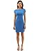 PattyBoutik Women's Boat Neck Cap Sleeve Dress