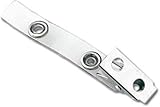 Brady People ID 2105-2000 Vinyl Strap Clip with 2-Hole NPS Clip, 2.75
