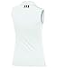 adidas Golf Women's Puremotion Solid Sleeveless Polo Shirt, White, Large