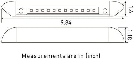 Dream Lighting Caravan LED Lights 12v Exterior Campervan Motorhome Awning Porch Lighting Waterproof IP66 9.8inch Aluminum Bar White - Image 5