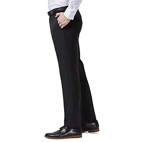 slim fit dress slacks Haggar Premium Comfort Dress Pants, Pleated Front in Dark Chocolate