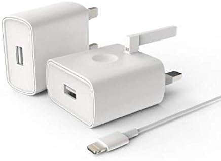 UK Mains 3-Pin Wall Plug High Speed Adapter Charger 2A White + Micro USB Cable suitable for Samsung Galaxy J2 / J4 / J6 / J8 / J7 Refine (2018)